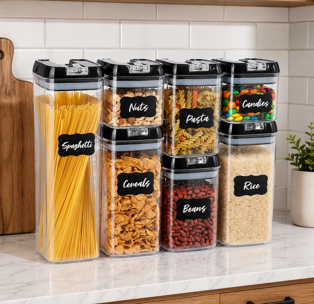 Set de Recipientes Herméticos para Despensa — 100% Libre de BPA