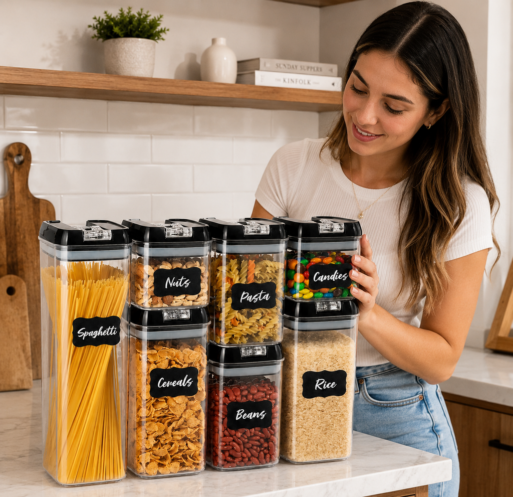 Set de Recipientes Herméticos para Despensa — 100% Libre de BPA